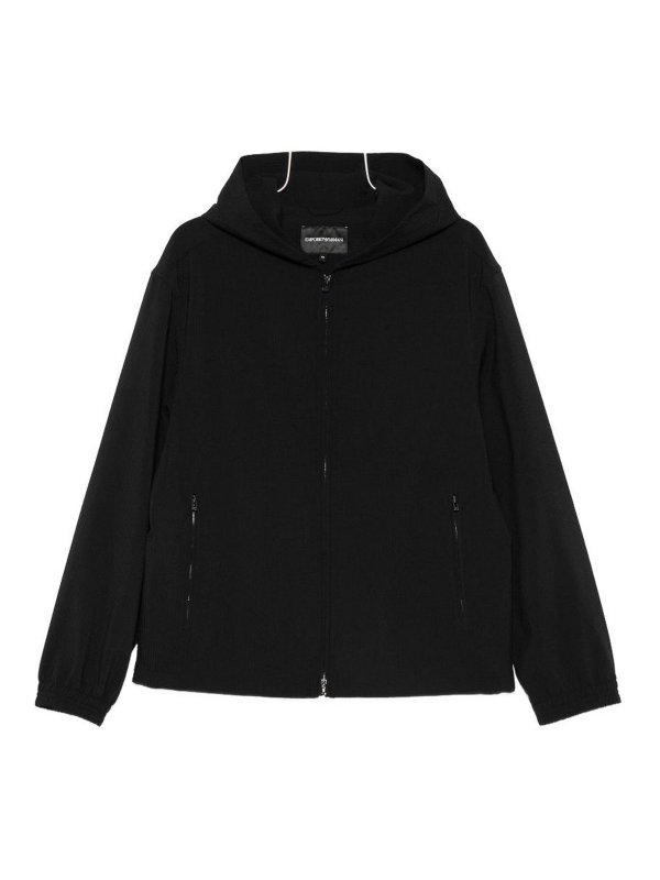 EMPORIO ARMANI: ダウン・ハイテクジャケット - ダウンジャケット - 黒