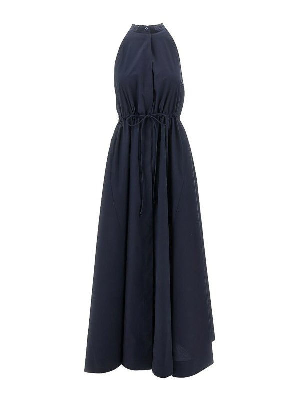 EMPORIO ARMANI: ニーレングスドレス - 膝丈ドレス - ブルー