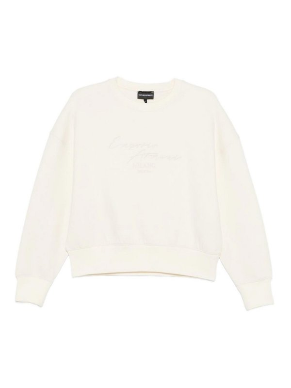 EMPORIO ARMANI: スウェット＆セーター - スウェットシャツ/セーター - ベージュ