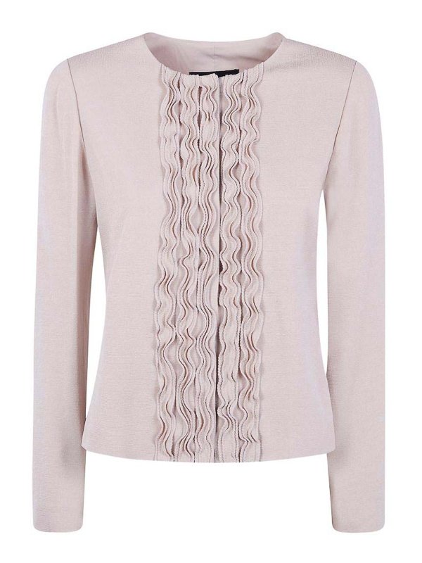 EMPORIO ARMANI: casual jackets - Ruffled Jacket