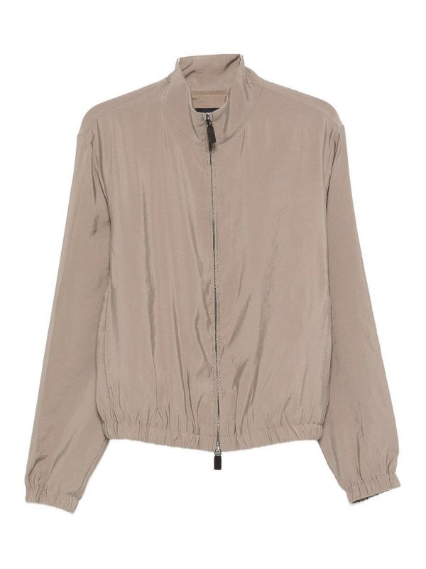 EMPORIO ARMANI: ダウン・ハイテクジャケット - ダウンジャケット - ライトブラウン