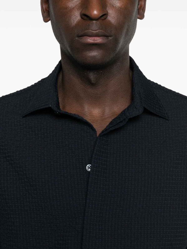 シャツ - ブルー shop online: EMPORIO ARMANI