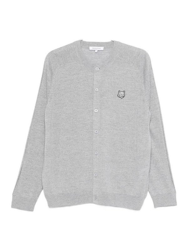 MAISON KITSUNÉ: カーディガン - カーディガン - ライトグレー