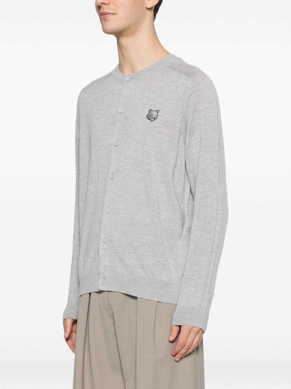 MAISON KITSUNÉ: カーディガン online - カーディガン - ライトグレー