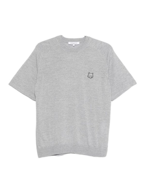 MAISON KITSUNÉ: クルーネック - クルーネック - ライトグレー