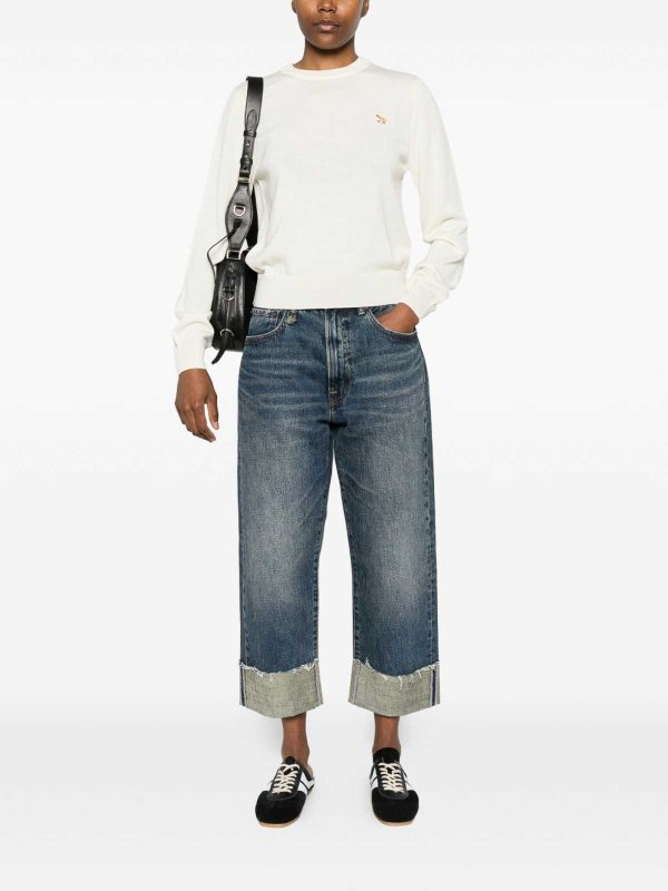 The Best Shops MAISON KITSUNÉ: クルーネック - クルーネック - ベージュ