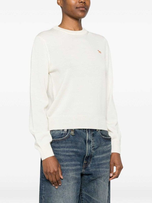 MAISON KITSUNÉ buy online クルーネック - ベージュ