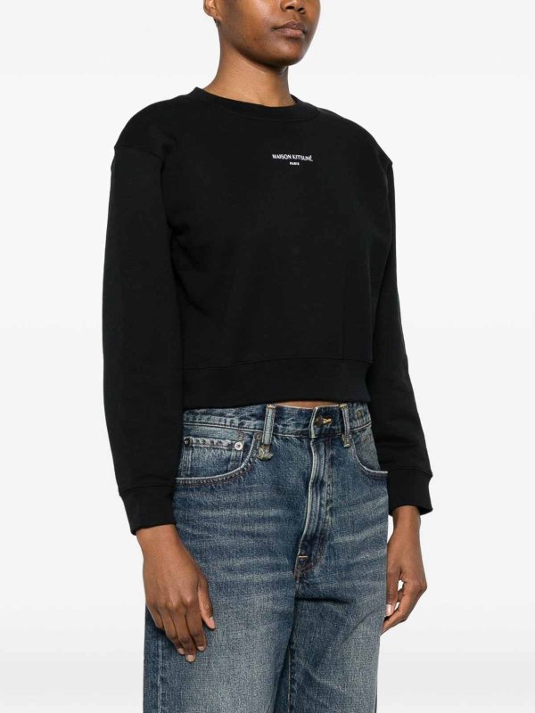 MAISON KITSUNÉ: スウェット＆セーター online - スウェットシャツ/セーター - 黒