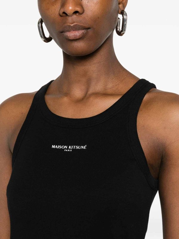 MAISON KITSUNÉ: Tops und Tank Tops online - Top - Schwarz