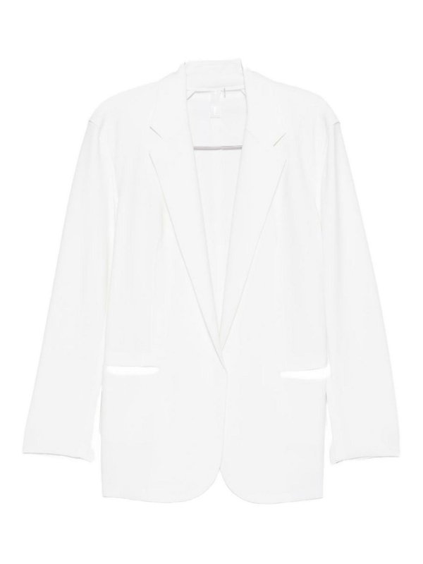 Norma Kamali: Blazer - Blazer - Weiß