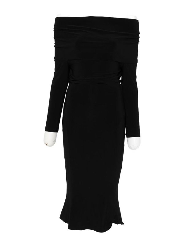 midi norma kamali dress Norma Kamali Off-shoulder Midi Dress