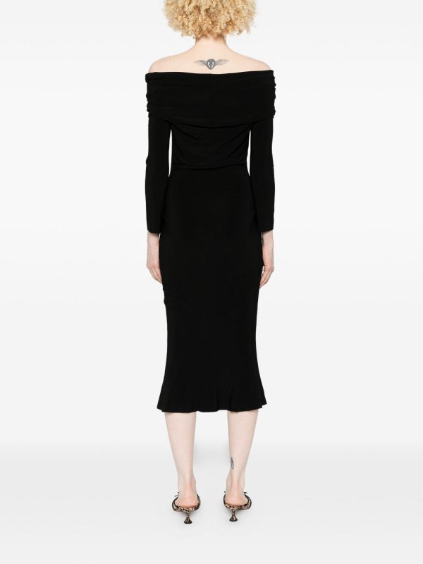 norma midi dress L / White-Pink