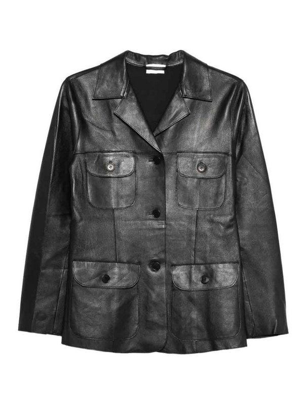 P.A.R.O.S.H.: Lederjacken - Lederjacke - Blau