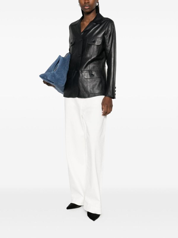 The Best Shops P.A.R.O.S.H.: Lederjacken - Lederjacke - Blau