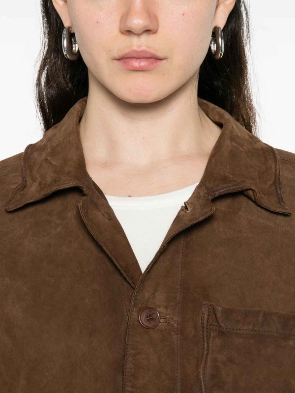 The Best Shops P.A.R.O.S.H.: leather jacket - Suede Leather Jacket