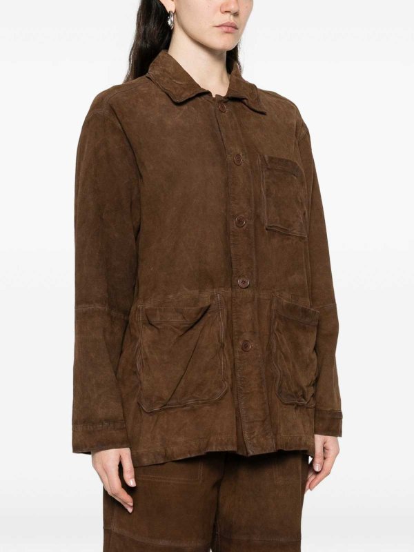 P.A.R.O.S.H. buy online Suede Leather Jacket