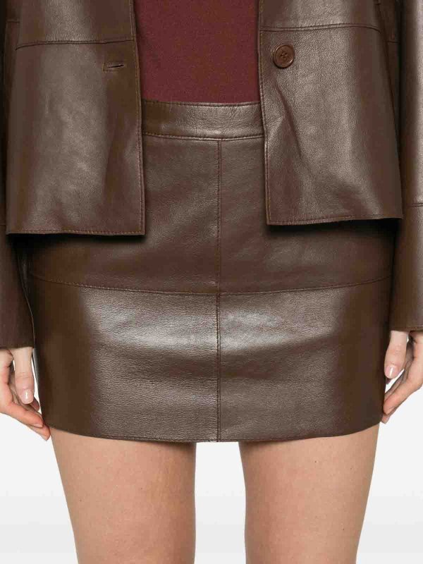 P.A.R.O.S.H.: Mini jupes online - Mini Jupe - Marron