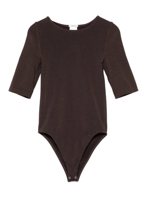 WOLFORD: Tops y camisetas sin mangas - Top - Marrón