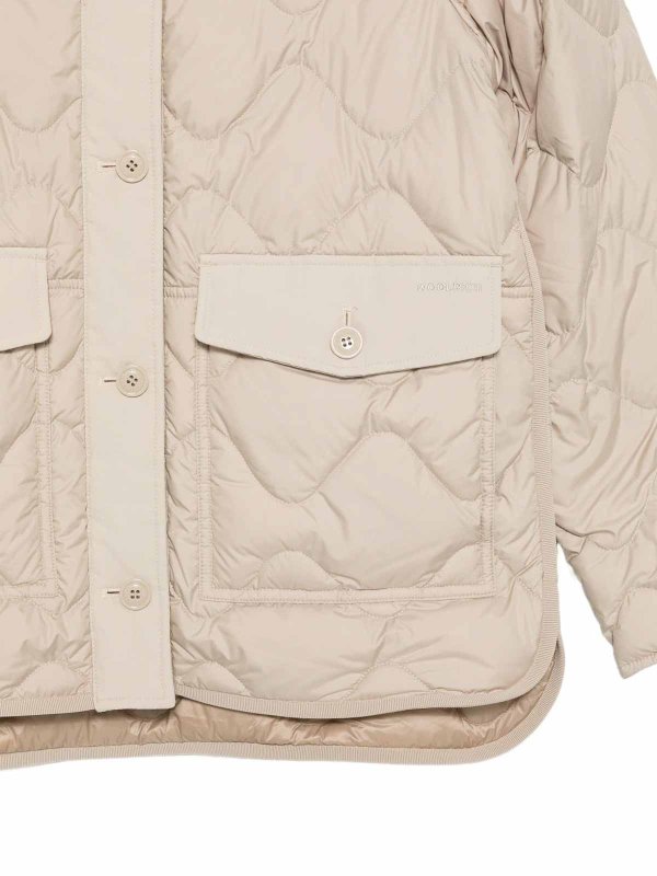 WOOLRICH: padded jackets online - Quilted Nylon Blouson Jacket