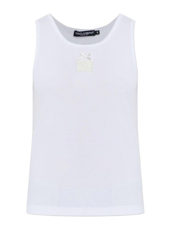 DOLCE & GABBANA: Tops und Tank Tops - Top - Weiß