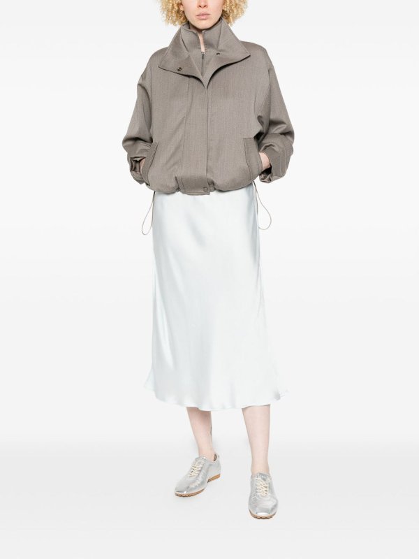 JIL SANDER: ロングシャツ online - ロングスカート - ブルー