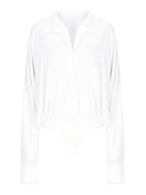 Norma Kamali: Hemden - Hemd - Weiß