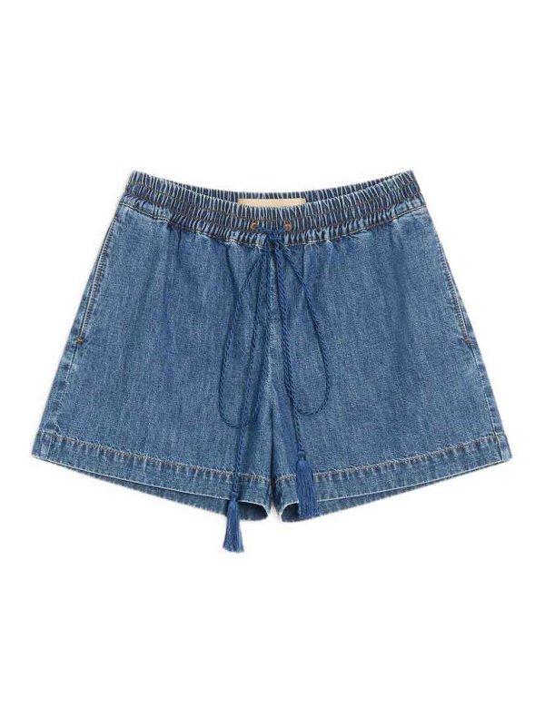 VALENTINO GARAVANI: トラウザーショーツ - ショートパンツ - ブルー