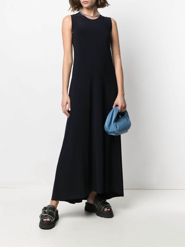 Rundhalspullover - Blau shop online: Norma Kamali