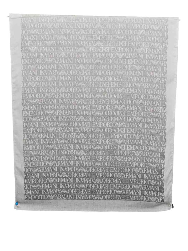 EMPORIO ARMANI: スカーフ - スカーフ - グレー