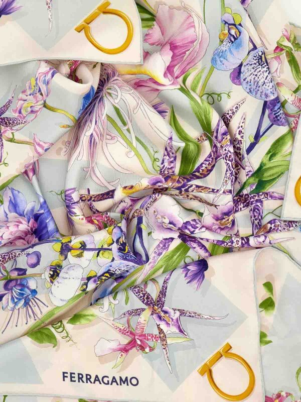 FERRAGAMO: ストール＆ショール online - ストール/ショール - ブルー