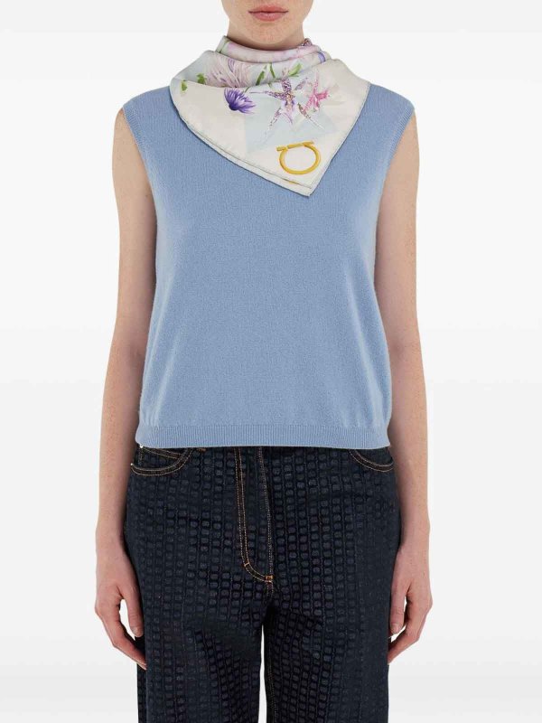 The Best Shops FERRAGAMO: ストール＆ショール - ストール/ショール - ブルー