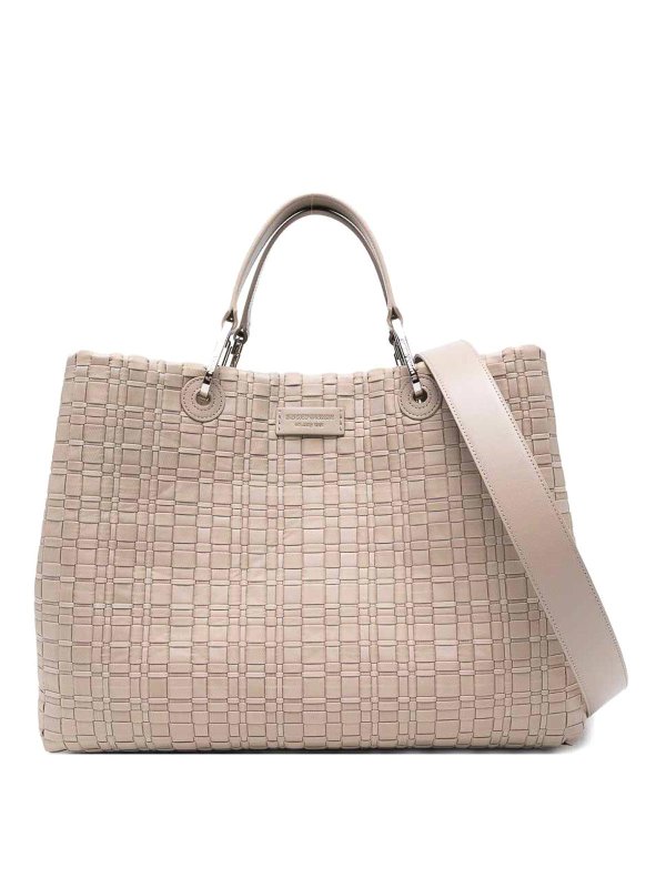 EMPORIO ARMANI: トートバッグ - トートバッグ - グレー