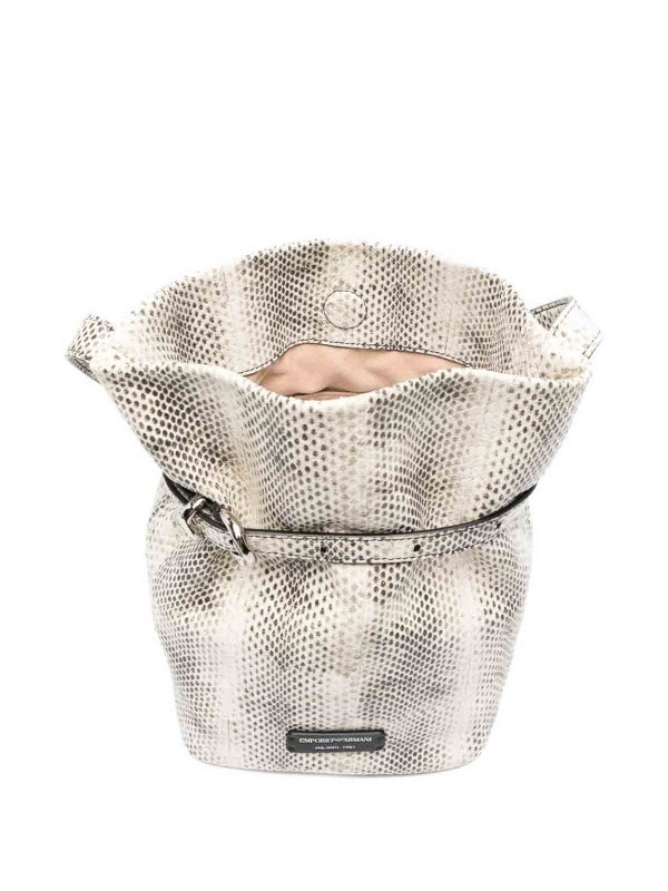 バケットバッグ - ライトグレー shop online: EMPORIO ARMANI