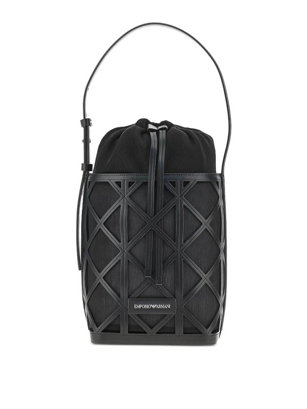 EMPORIO ARMANI: バケットバッグ - バケットバッグ - 黒
