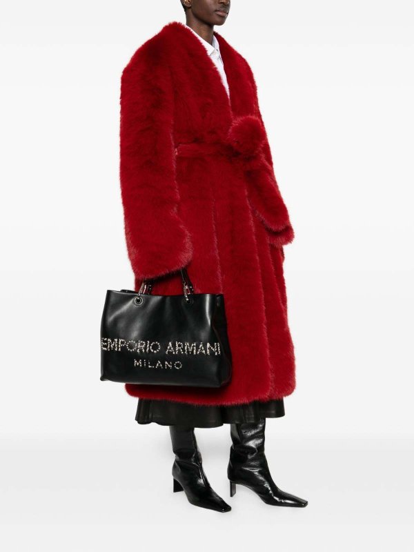 EMPORIO ARMANI buy online トートバッグ - 黒