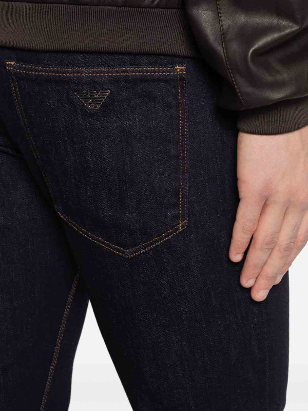 EMPORIO ARMANI: ストレートジーンズ online - ストレートジーンズ - ブルー