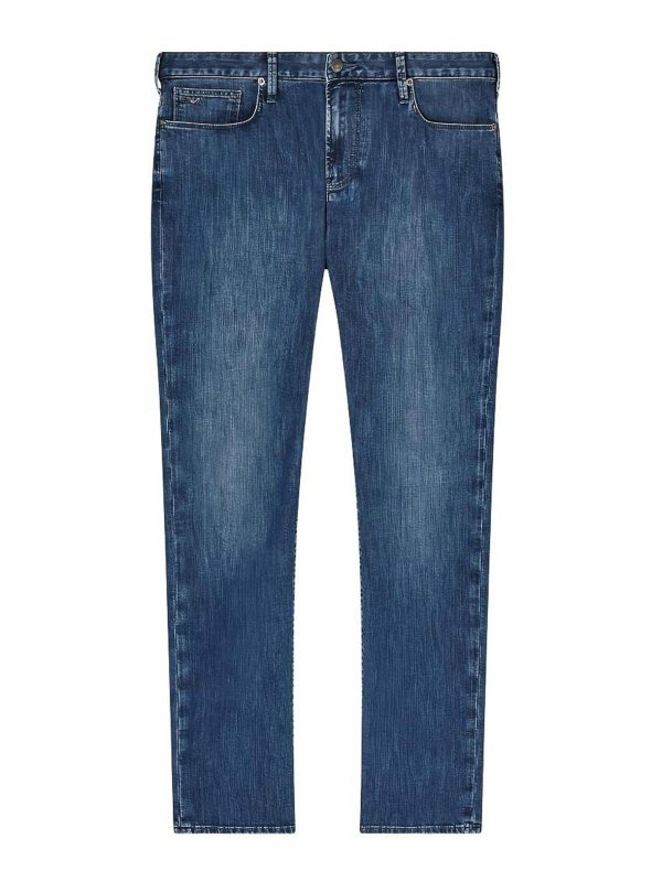 EMPORIO ARMANI: ストレートジーンズ - ストレートジーンズ - ブルー