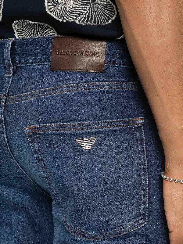 The Best Shops EMPORIO ARMANI: ストレートジーンズ - ストレートジーンズ - ブルー