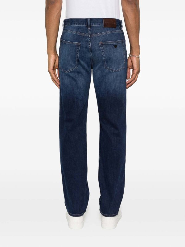 ストレートジーンズ - ブルー shop online: EMPORIO ARMANI