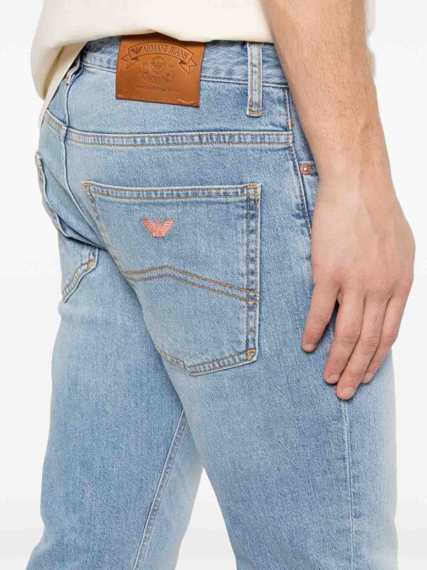 EMPORIO ARMANI buy online ストレートジーンズ - ブルー