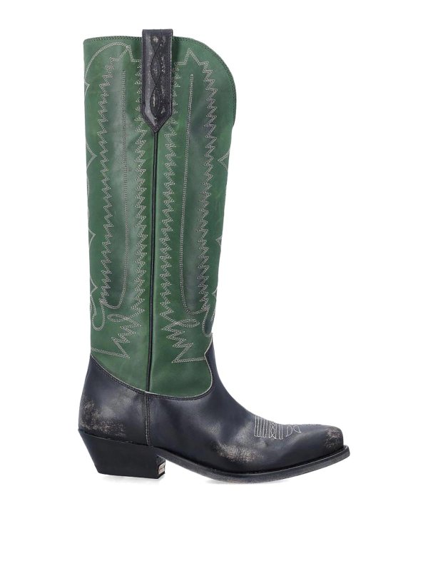GOLDEN GOOSE: Botas - Botas - Verde
