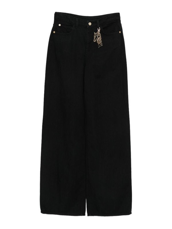 EMPORIO ARMANI: ストレートジーンズ - ストレートジーンズ - 黒