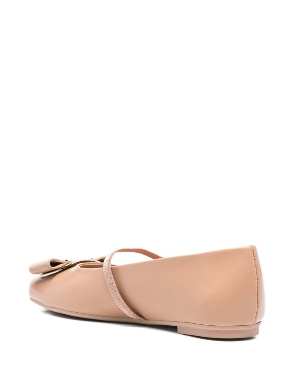 FERRAGAMO: flat shoes online - Vara Leather Ballets