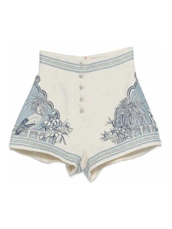 ALEMAIS: トラウザーショーツ - ショートパンツ - 白