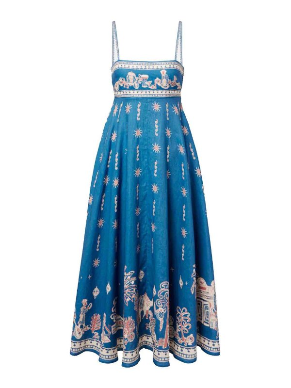 ALEMAIS: Maxi robe - Maxi Robe - Bleu