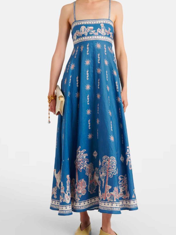 ALEMAIS: Maxi robe online - Maxi Robe - Bleu