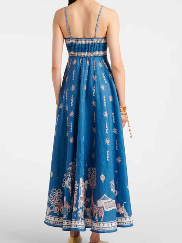 The Best Shops ALEMAIS: Maxi robe - Maxi Robe - Bleu