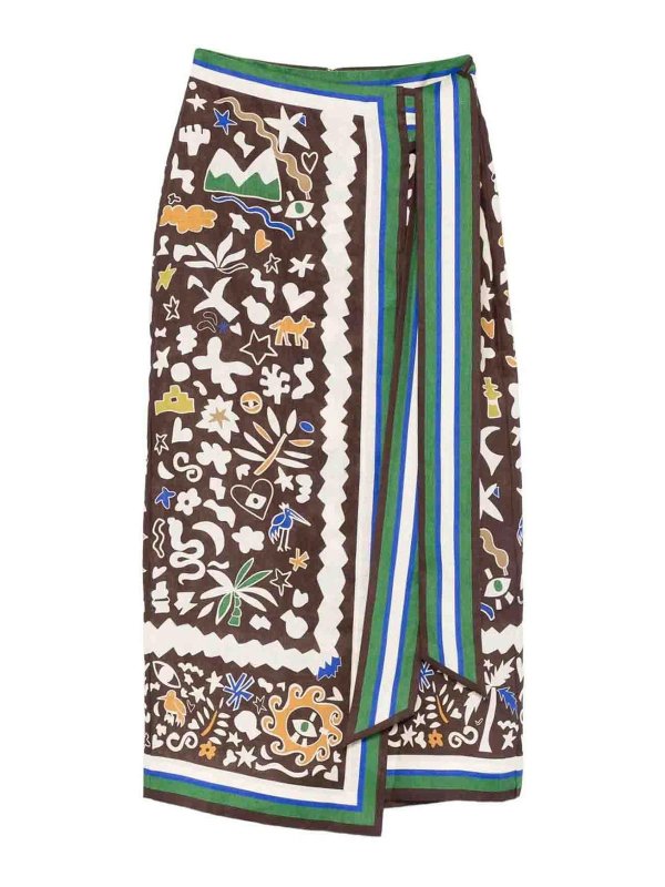 ALEMAIS: Faldas largas - Falda Larga - Multicolor