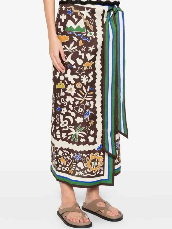 The Best Shops ALEMAIS: Faldas largas - Falda Larga - Multicolor