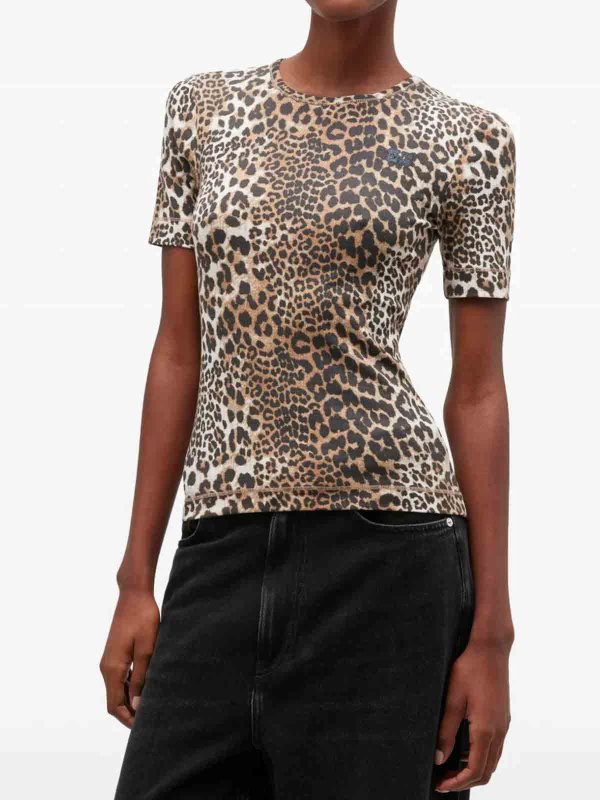 The Best Shops GANNI: Camisetas - Camiseta - Marrón